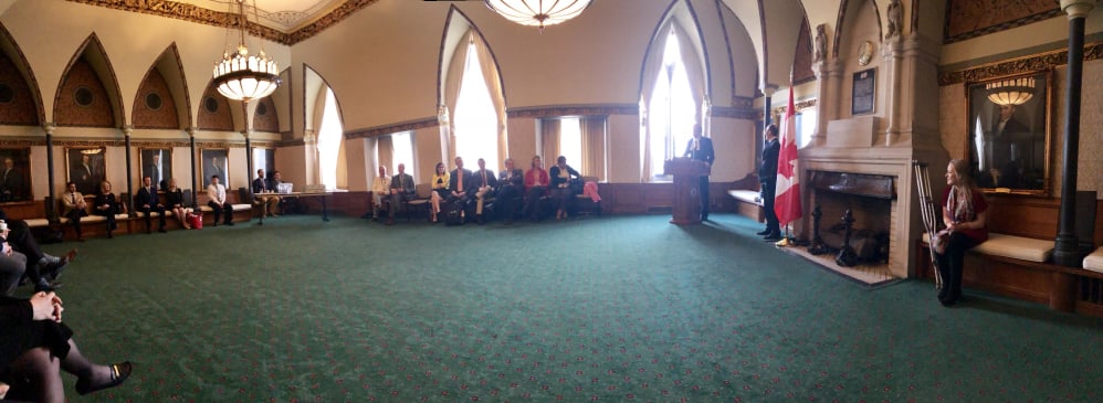 Mindfulness session in Canadian Parliament